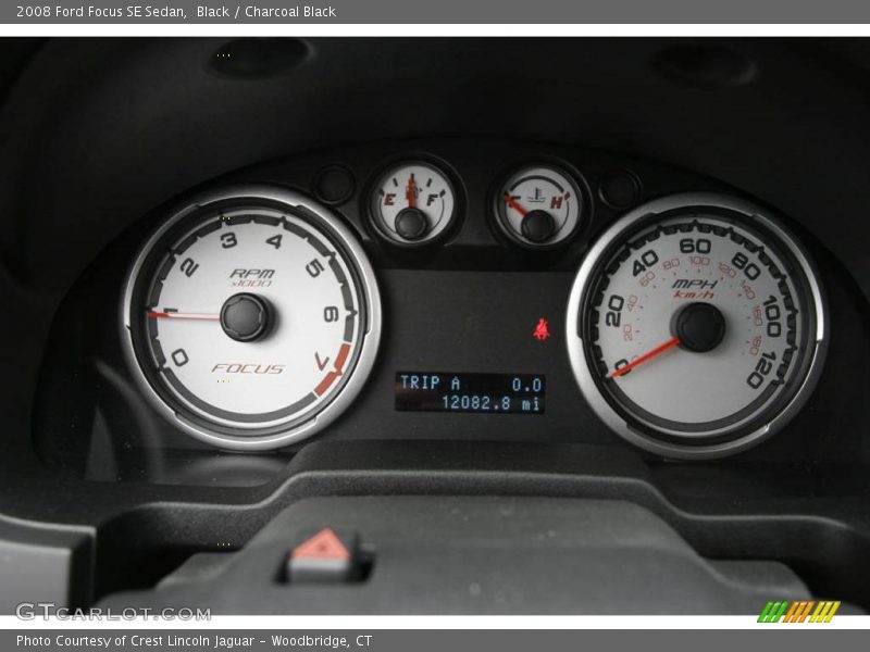 Black / Charcoal Black 2008 Ford Focus SE Sedan