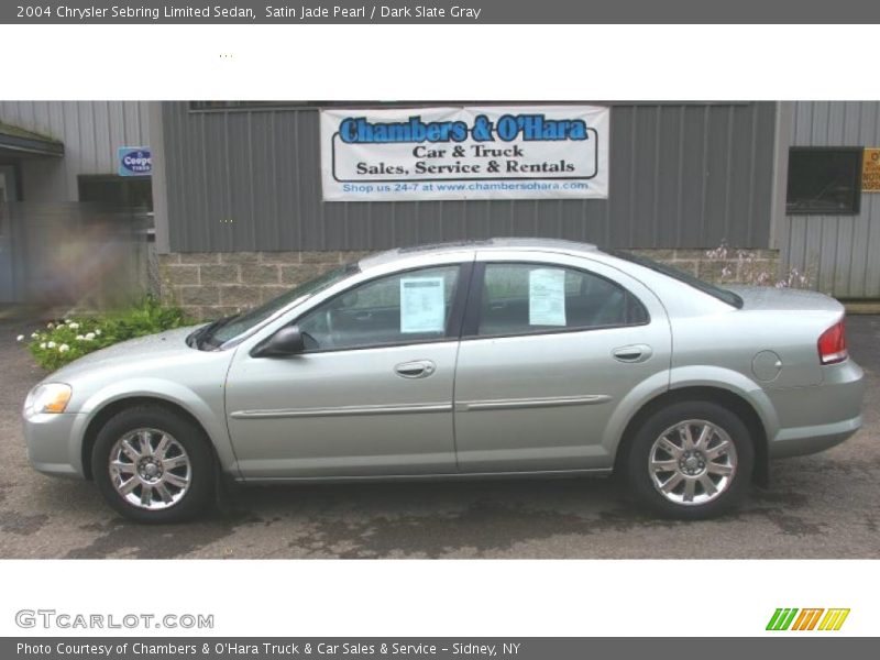 Satin Jade Pearl / Dark Slate Gray 2004 Chrysler Sebring Limited Sedan