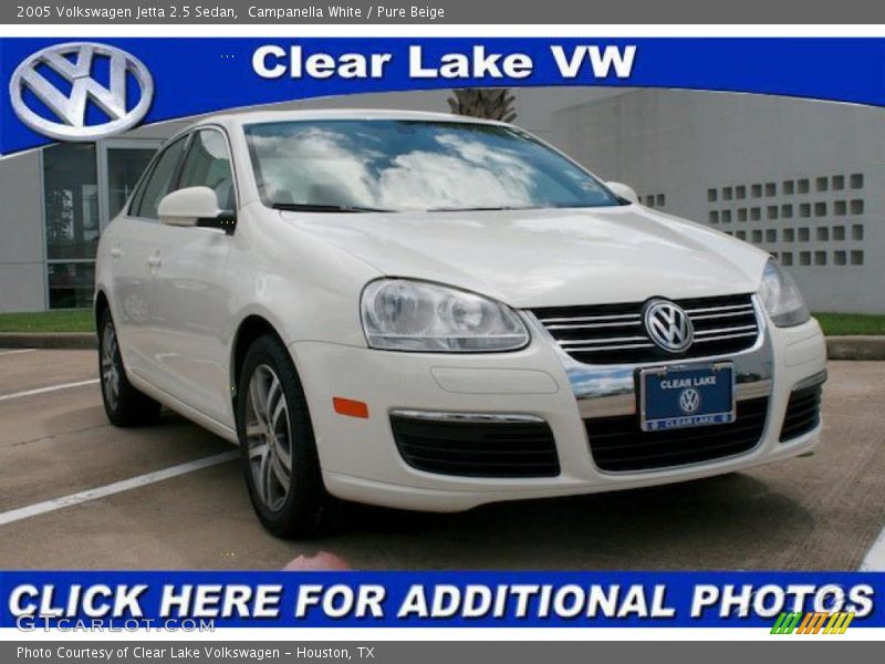 Campanella White / Pure Beige 2005 Volkswagen Jetta 2.5 Sedan