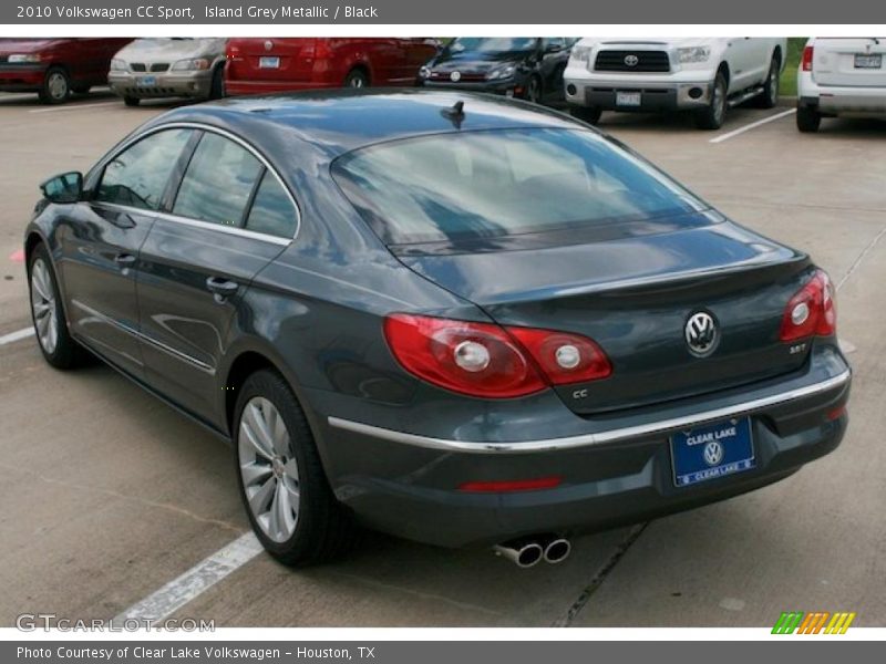 Island Grey Metallic / Black 2010 Volkswagen CC Sport