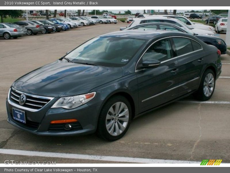 Island Grey Metallic / Black 2010 Volkswagen CC Sport