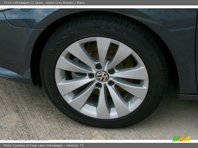 Island Grey Metallic / Black 2010 Volkswagen CC Sport