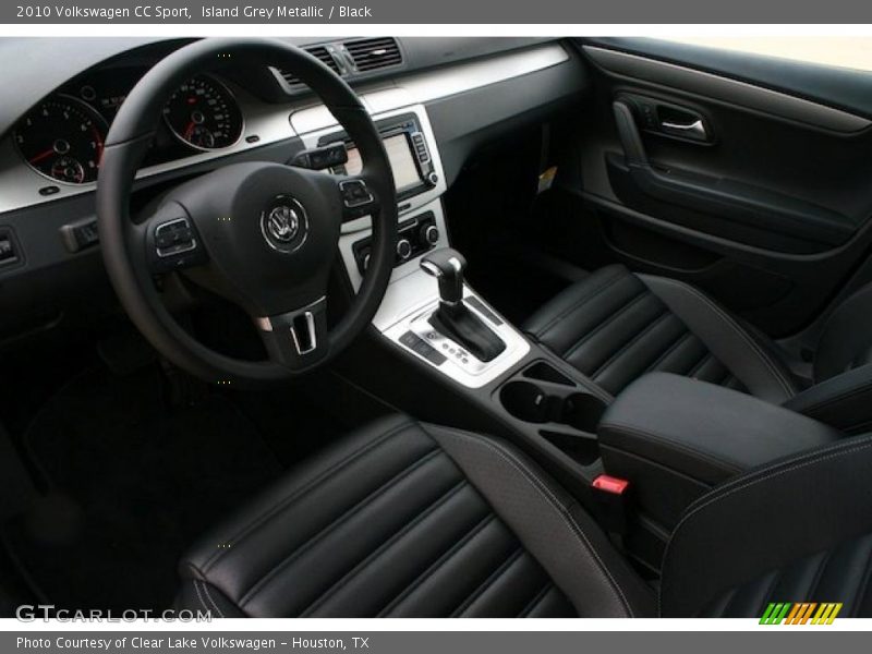 Island Grey Metallic / Black 2010 Volkswagen CC Sport