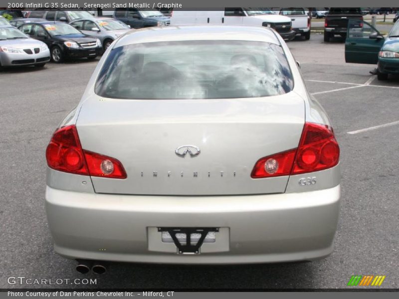 Serengeti Sand Metallic / Graphite 2006 Infiniti G 35 Sedan