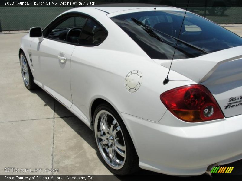 Alpine White / Black 2003 Hyundai Tiburon GT V6