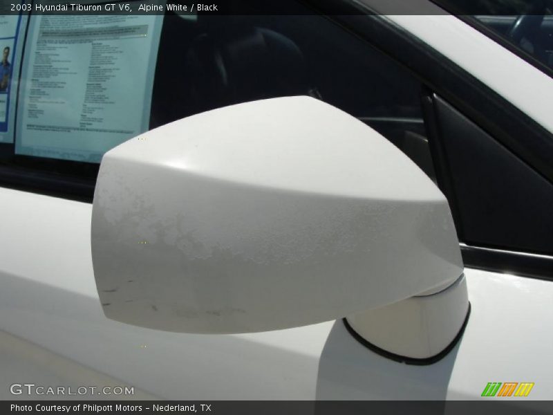 Alpine White / Black 2003 Hyundai Tiburon GT V6