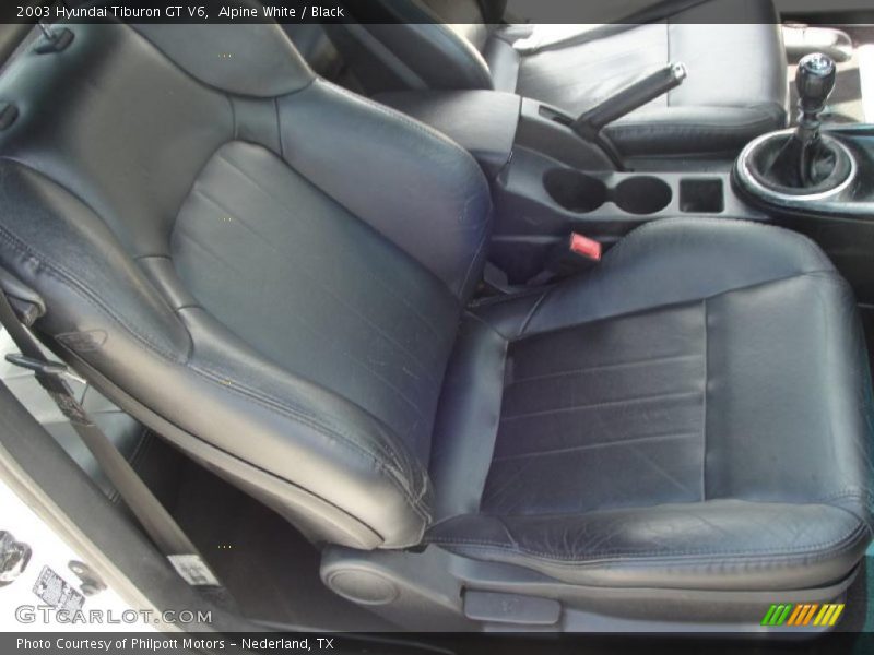 Alpine White / Black 2003 Hyundai Tiburon GT V6