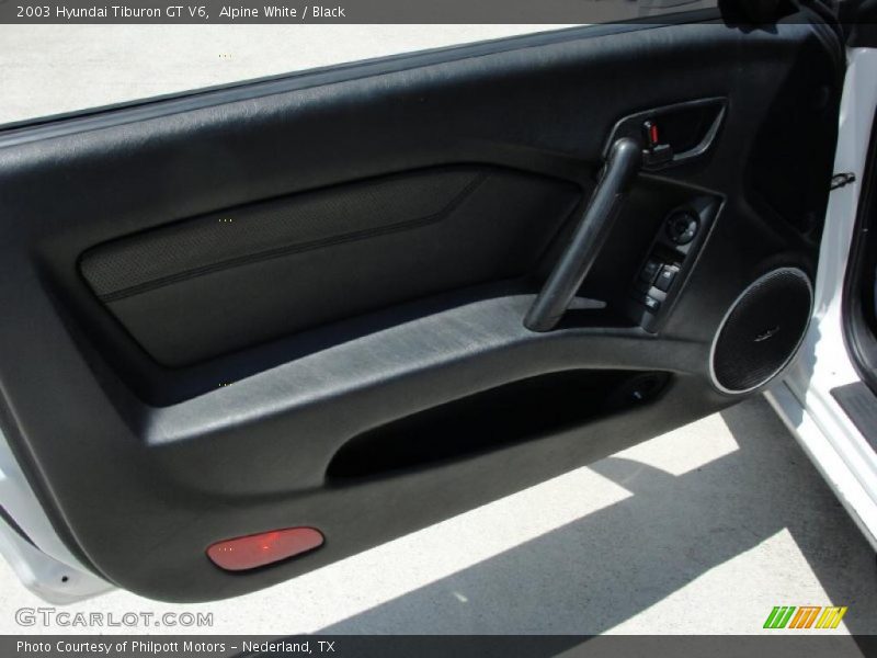 Alpine White / Black 2003 Hyundai Tiburon GT V6
