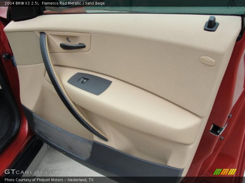 Flamenco Red Metallic / Sand Beige 2004 BMW X3 2.5i
