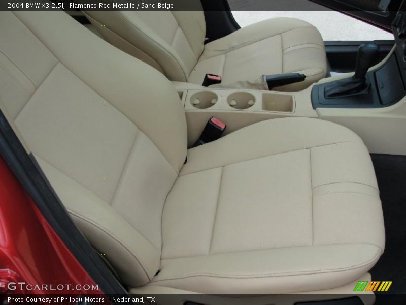 Flamenco Red Metallic / Sand Beige 2004 BMW X3 2.5i