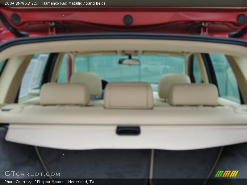 Flamenco Red Metallic / Sand Beige 2004 BMW X3 2.5i