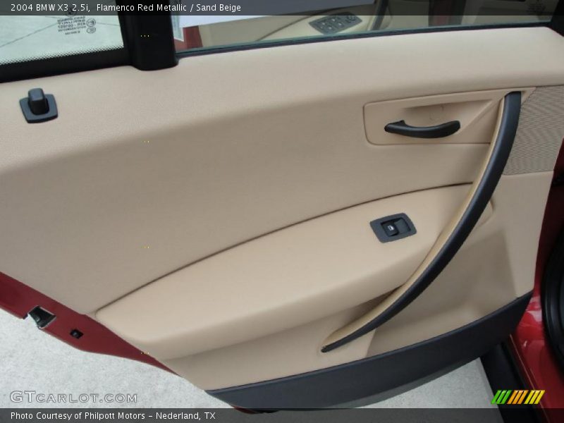 Flamenco Red Metallic / Sand Beige 2004 BMW X3 2.5i