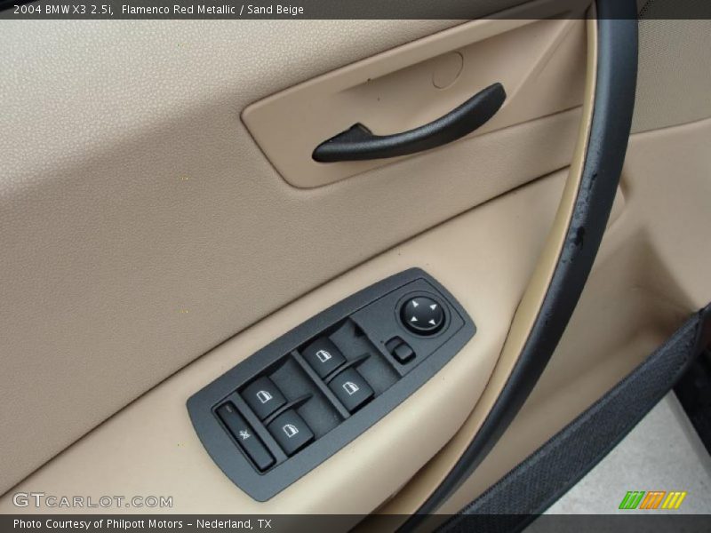 Flamenco Red Metallic / Sand Beige 2004 BMW X3 2.5i