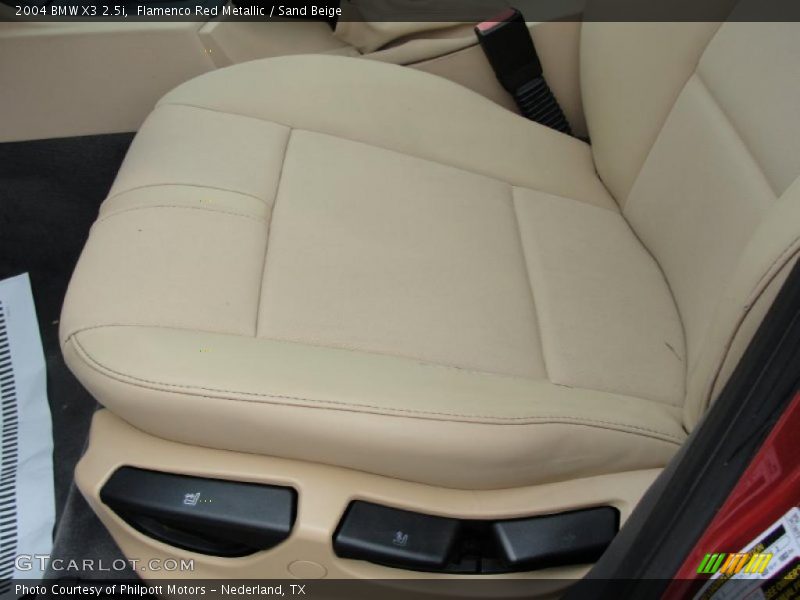 Flamenco Red Metallic / Sand Beige 2004 BMW X3 2.5i