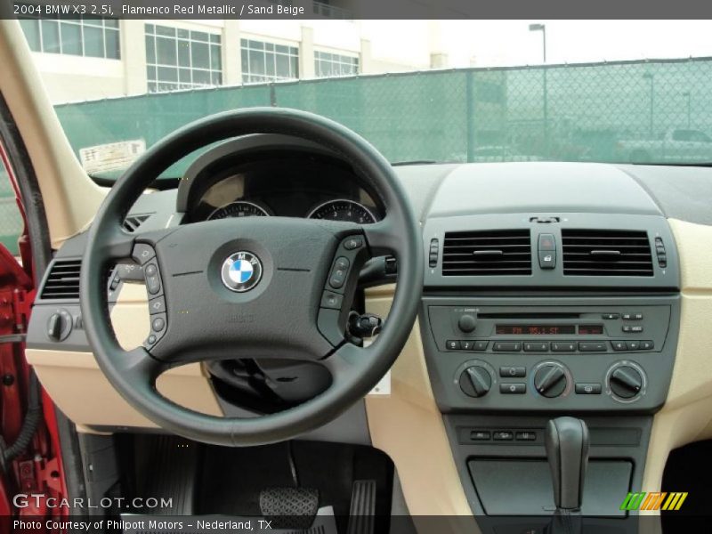 Flamenco Red Metallic / Sand Beige 2004 BMW X3 2.5i