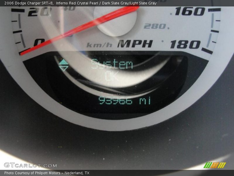 Inferno Red Crystal Pearl / Dark Slate Gray/Light Slate Gray 2006 Dodge Charger SRT-8