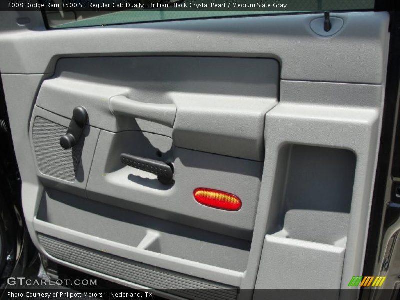 Brilliant Black Crystal Pearl / Medium Slate Gray 2008 Dodge Ram 3500 ST Regular Cab Dually