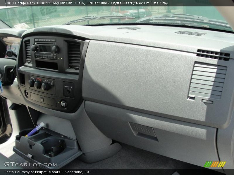Brilliant Black Crystal Pearl / Medium Slate Gray 2008 Dodge Ram 3500 ST Regular Cab Dually