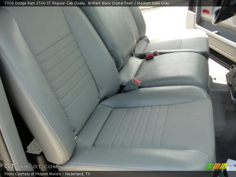 Brilliant Black Crystal Pearl / Medium Slate Gray 2008 Dodge Ram 3500 ST Regular Cab Dually