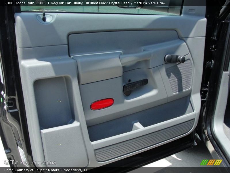 Brilliant Black Crystal Pearl / Medium Slate Gray 2008 Dodge Ram 3500 ST Regular Cab Dually