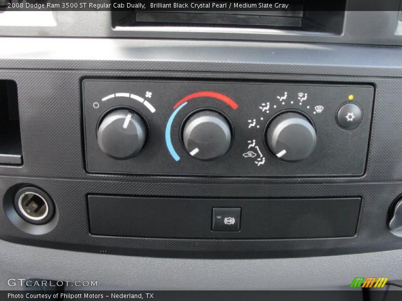 Brilliant Black Crystal Pearl / Medium Slate Gray 2008 Dodge Ram 3500 ST Regular Cab Dually