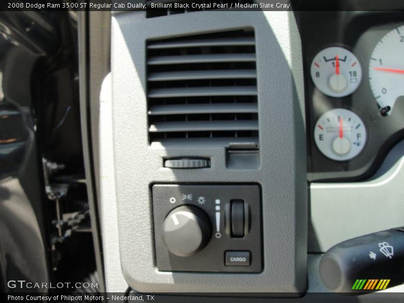 Brilliant Black Crystal Pearl / Medium Slate Gray 2008 Dodge Ram 3500 ST Regular Cab Dually