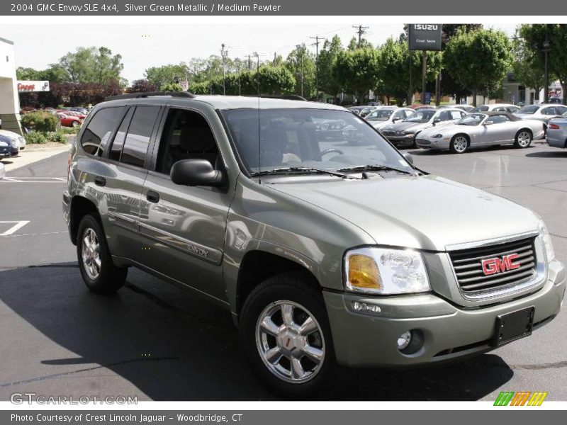 Silver Green Metallic / Medium Pewter 2004 GMC Envoy SLE 4x4