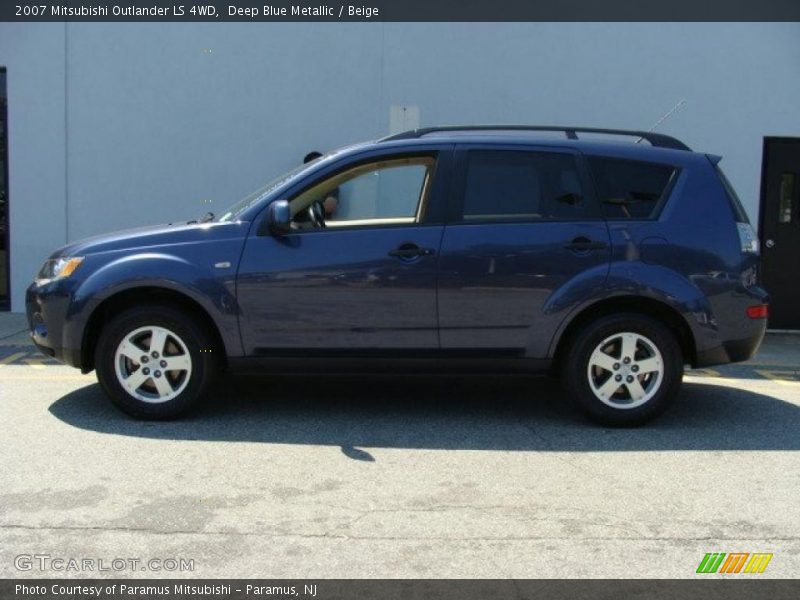 Deep Blue Metallic / Beige 2007 Mitsubishi Outlander LS 4WD