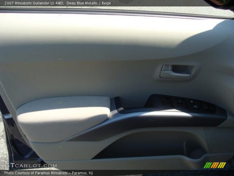 Deep Blue Metallic / Beige 2007 Mitsubishi Outlander LS 4WD