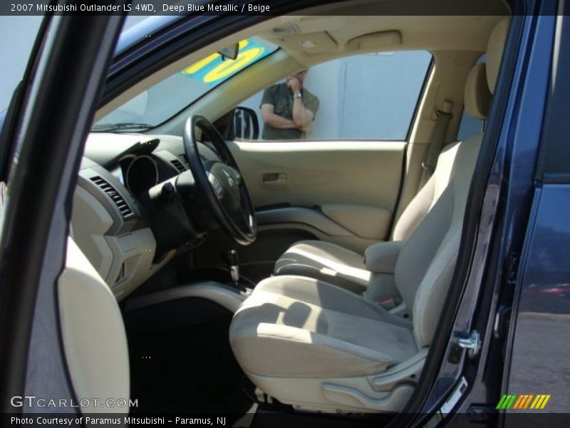 Deep Blue Metallic / Beige 2007 Mitsubishi Outlander LS 4WD