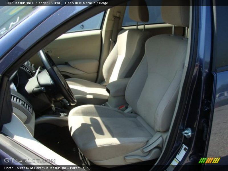 Deep Blue Metallic / Beige 2007 Mitsubishi Outlander LS 4WD
