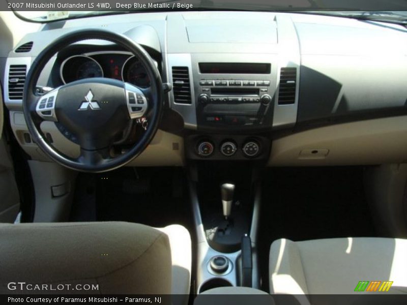 Deep Blue Metallic / Beige 2007 Mitsubishi Outlander LS 4WD