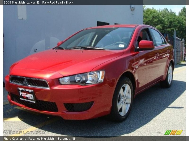 Rally Red Pearl / Black 2008 Mitsubishi Lancer ES