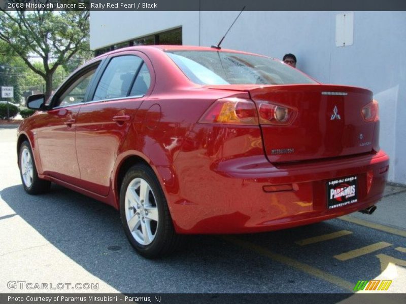Rally Red Pearl / Black 2008 Mitsubishi Lancer ES