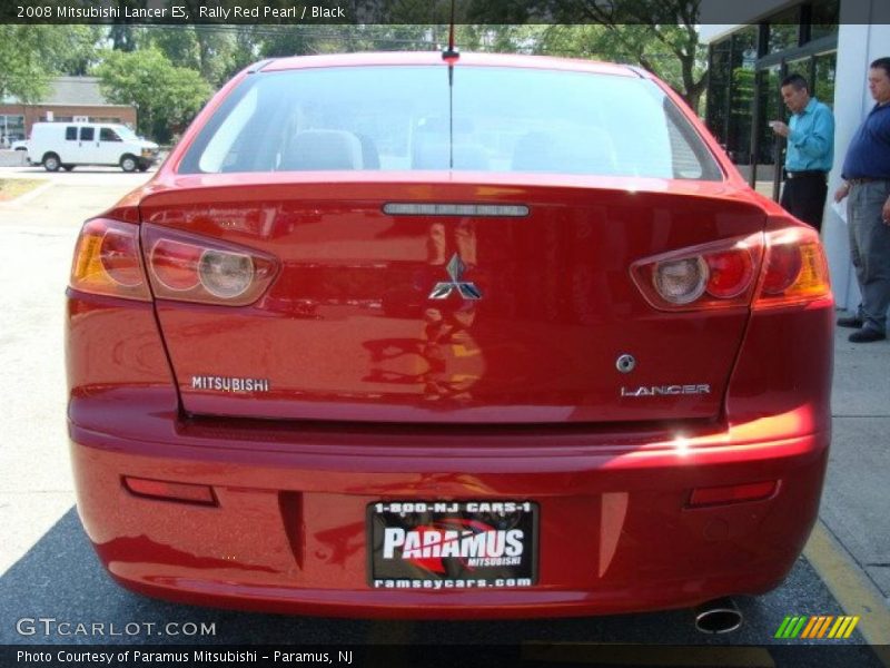 Rally Red Pearl / Black 2008 Mitsubishi Lancer ES