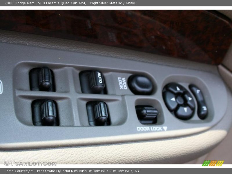 Bright Silver Metallic / Khaki 2008 Dodge Ram 1500 Laramie Quad Cab 4x4