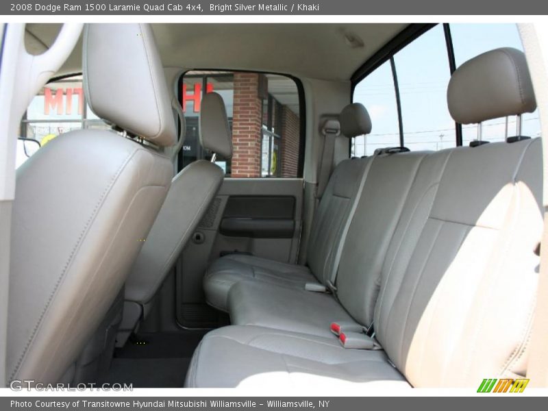 Bright Silver Metallic / Khaki 2008 Dodge Ram 1500 Laramie Quad Cab 4x4