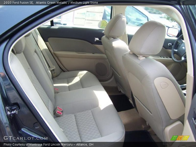 Atlantis Green Metallic / Medium Light Stone 2010 Ford Fusion SE