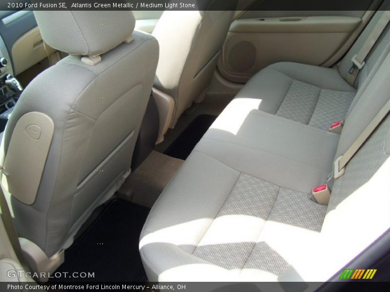 Atlantis Green Metallic / Medium Light Stone 2010 Ford Fusion SE