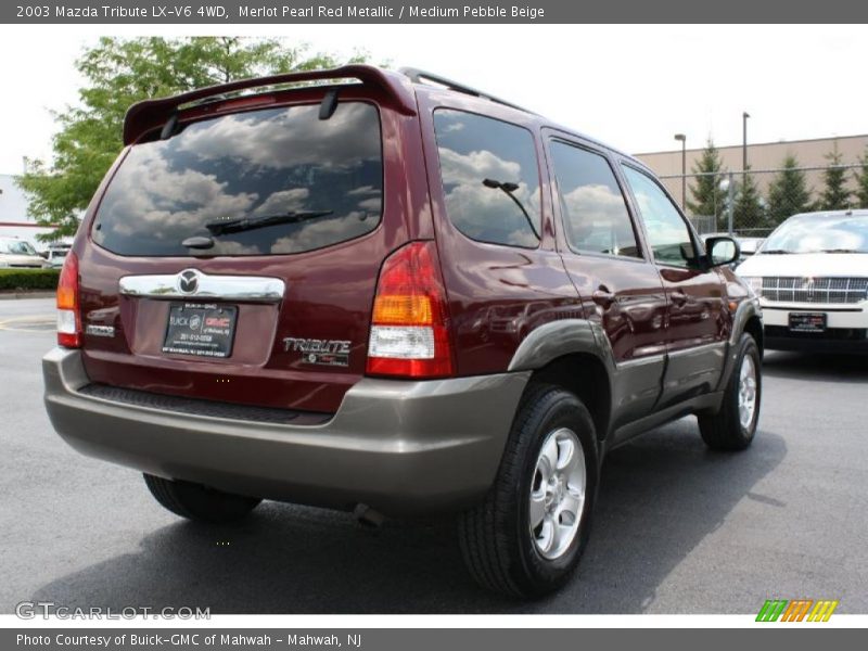 Merlot Pearl Red Metallic / Medium Pebble Beige 2003 Mazda Tribute LX-V6 4WD