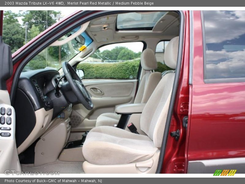 Merlot Pearl Red Metallic / Medium Pebble Beige 2003 Mazda Tribute LX-V6 4WD