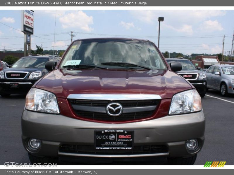 Merlot Pearl Red Metallic / Medium Pebble Beige 2003 Mazda Tribute LX-V6 4WD