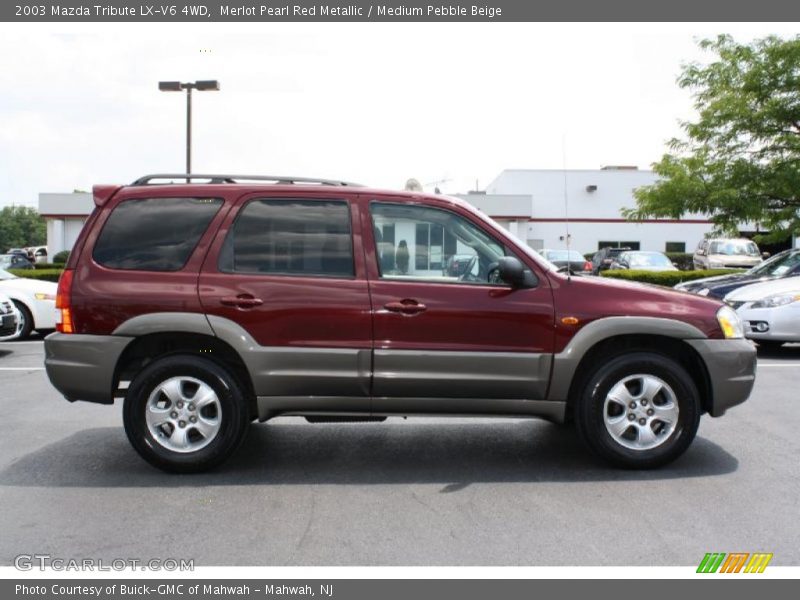 Merlot Pearl Red Metallic / Medium Pebble Beige 2003 Mazda Tribute LX-V6 4WD