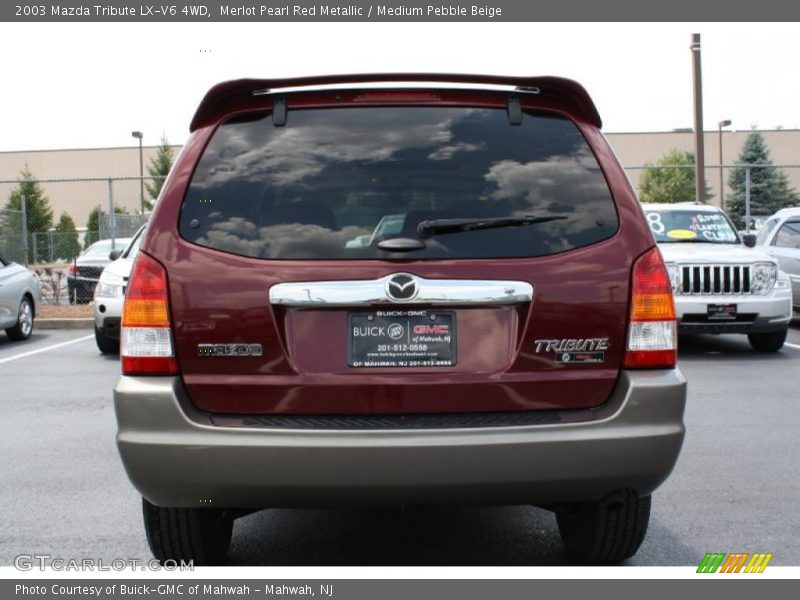 Merlot Pearl Red Metallic / Medium Pebble Beige 2003 Mazda Tribute LX-V6 4WD