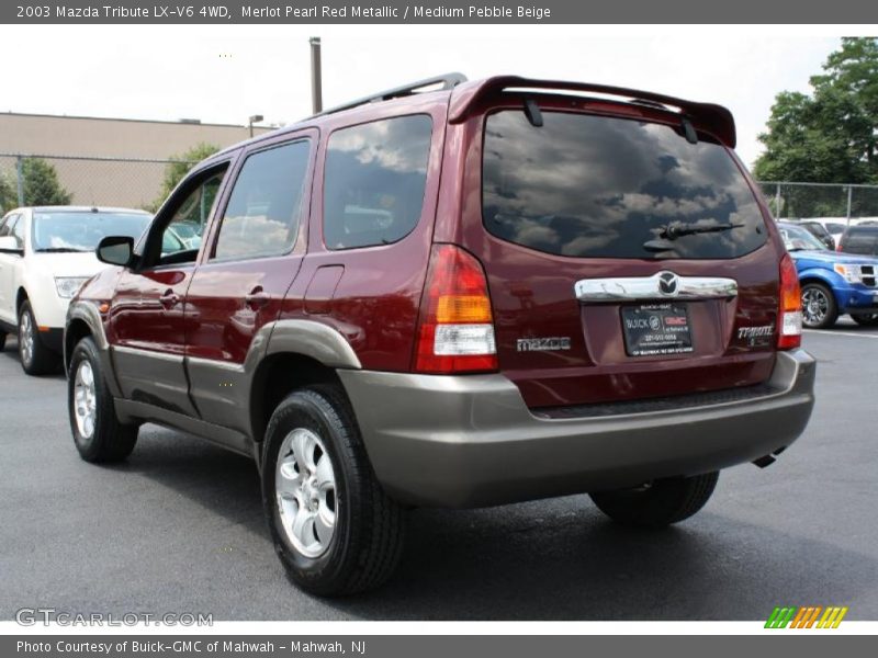 Merlot Pearl Red Metallic / Medium Pebble Beige 2003 Mazda Tribute LX-V6 4WD