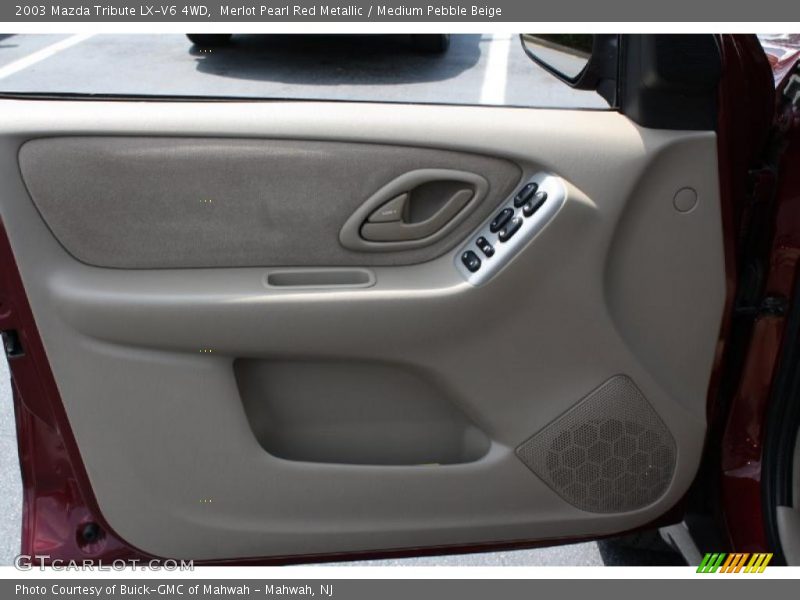 Merlot Pearl Red Metallic / Medium Pebble Beige 2003 Mazda Tribute LX-V6 4WD