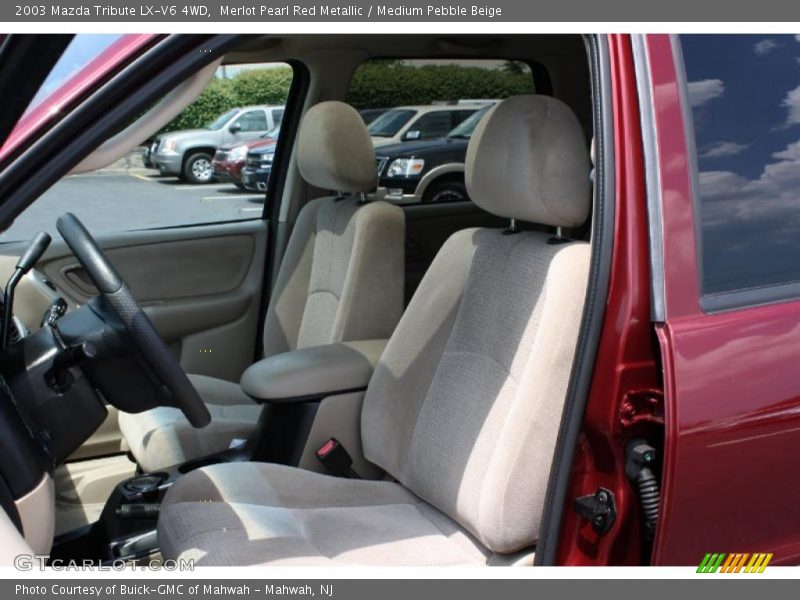 Merlot Pearl Red Metallic / Medium Pebble Beige 2003 Mazda Tribute LX-V6 4WD