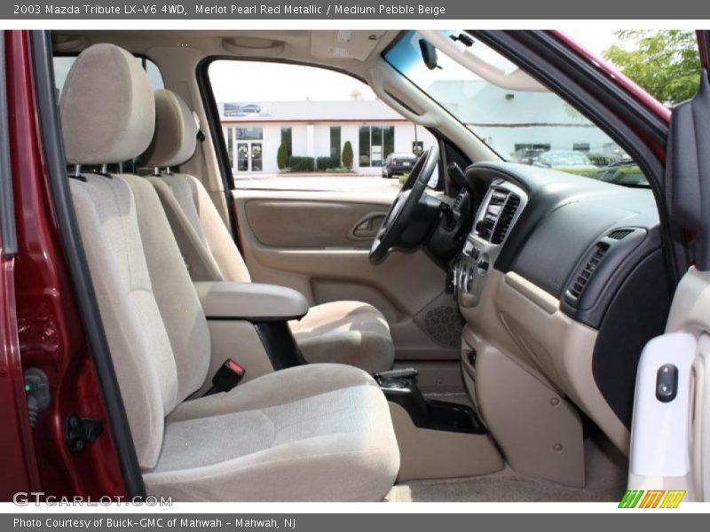 Merlot Pearl Red Metallic / Medium Pebble Beige 2003 Mazda Tribute LX-V6 4WD