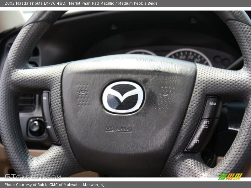 Merlot Pearl Red Metallic / Medium Pebble Beige 2003 Mazda Tribute LX-V6 4WD