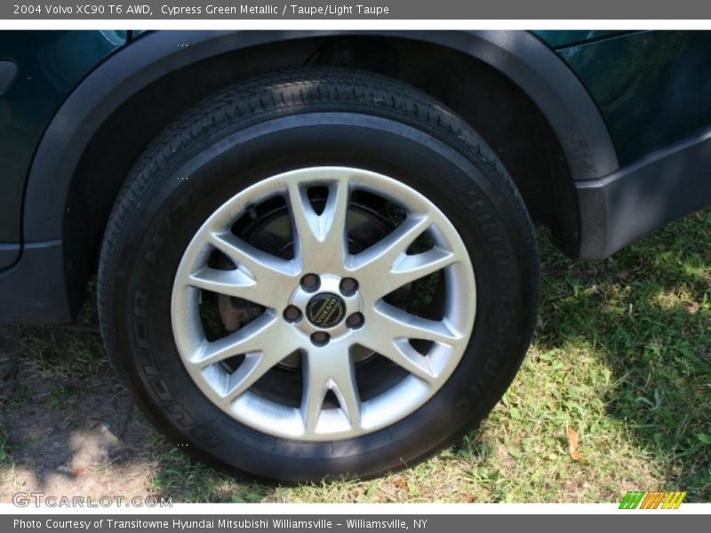 Cypress Green Metallic / Taupe/Light Taupe 2004 Volvo XC90 T6 AWD